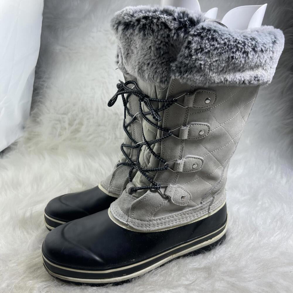 Khombu Shoes Khombu Emily Women's Snow Winter Boots gray-black size 9M